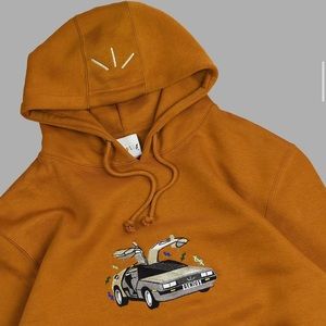 Time Machine embroidered hoodie